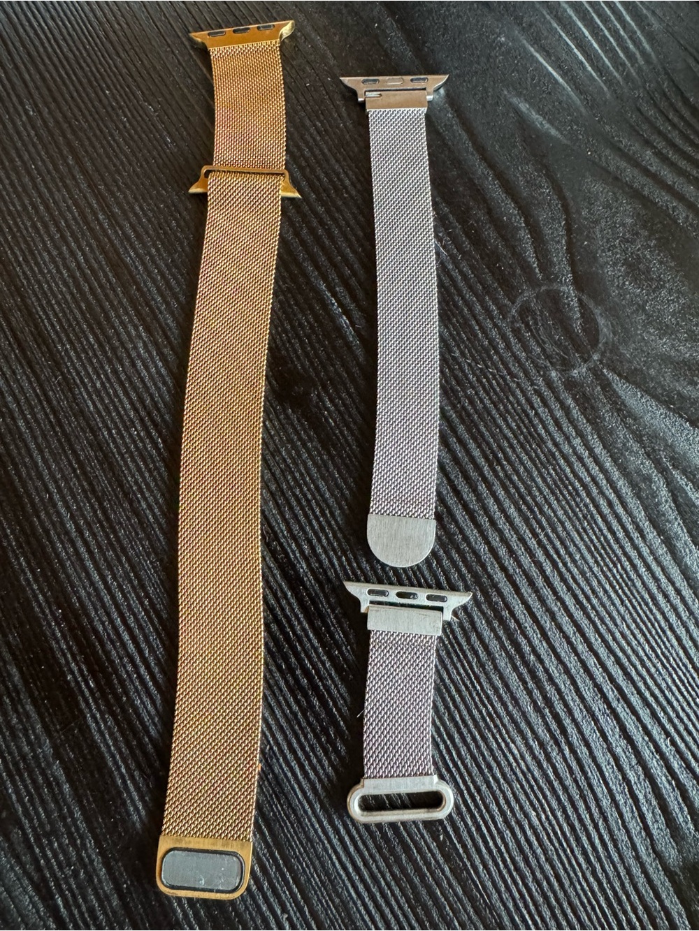 Gold and Silver Mesh Watch Bands